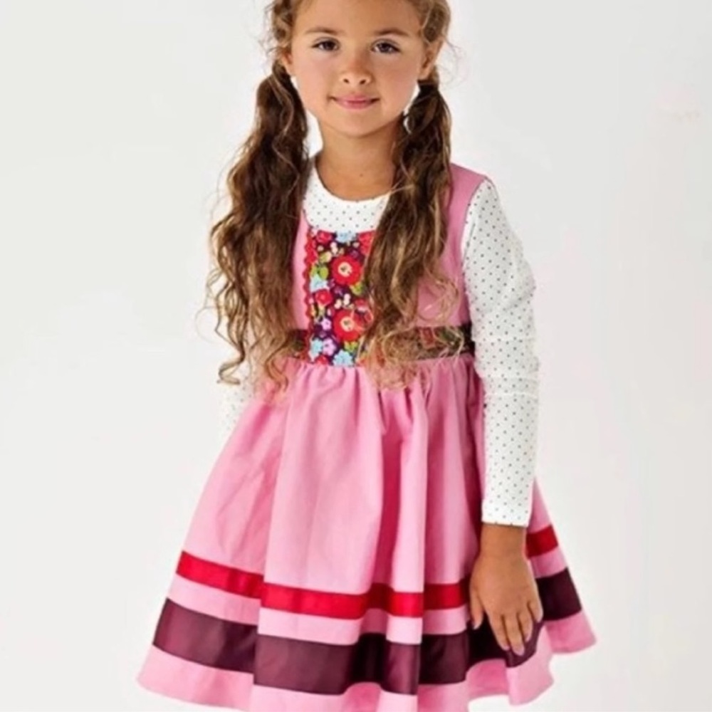 Matilda Jane Paint By Numbers Calypso Dress & Monet Big Ruffles Size 18m